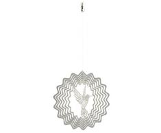 NATURES MELODY - Cosmo Windspiel KOLIBRI, ca. 5 Zoll / ca. 12 cm, silberfarben