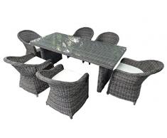 Baidani 10a00027 Rattan Garten Essgruppe Spring