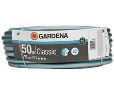 Gardena Classic Schlauch 19 mm (3/4 Zoll), 50 m: Universeller Gartenschlauch aus robustem Kreuzgewebe, 22 bar Berstdruck, UV-beständig, ohne Systemteile, 12 Jahre Garantie, verpackt (18025-20)