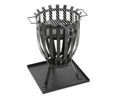 GrillChef Feuerkorb, schwarz, Ø 35,5 cm