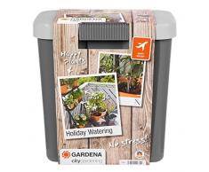 GARDENA city gardening Urlaubsbewässerung: Beregnungs-Set mit Vorratsbehälter, für drinnen und draußen, Bewässerung von bis zu 36 Pflanzen (1266-20)