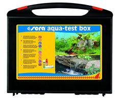 sera 04002 aqua-test box (+Cu), Koffer, Wasser testen für Fortgeschrittene pH, GH, KH, NH3/NH4, NO2,NO3, PO4, Fe und Cu - schnell, genau, professionell