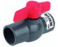 AquaForte PVC Kugelhahn, ohne Überwurf, 63 mm