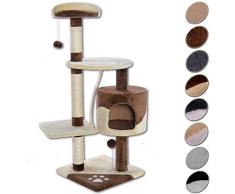 Kratzbaum Kletterbaum Katzenkratzbaum Katzenbaum Höhe 112 cm Farbe braun/beige