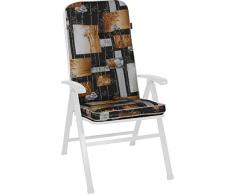 Angerer Stuhlauflage, Exklusiv Sesselpolster hoch Design Bambus, braun, 120x50x7 cm, 1024/075