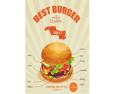 Schatzmix Best Burger American Style mit Rezept Metal Sign deko Sign Garten Blech