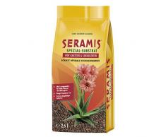 Seramis Ton-Granulat als Pflanzenerden-Ersatz für Kakteen und Sukkulenten, Spezial-Substrat, Rotbraun/Antrazith, 2,5 Liter