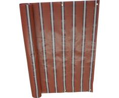 Angerer 3324/4900_600 Balkonbespannung PE-Gewebe Nr. 4900, Rot, 90 cm hoch, Länge: 6 Meter