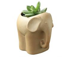 gelive Sukkulente Übertopf Deko Keramik Pflanztopf Blumentopf mit Tablett Untertasse