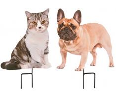 Esschert Design Gartenstecker Haustiere, Sortiert