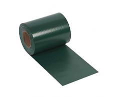 NOOR Zaunblende PVC Basic 450 g/m² Grün I 0,19 x 35 m I Der ideale Sichtschutz für Ihren Doppelstabmattenzaun I Sichtschutzstreifen in vielen Farben I Witterungsbeständig