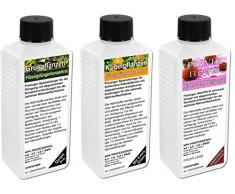 Terrassengarten Dünger SET mit 3 Profi Flüssigdüngern für Kübel-, Blüten- und Grünpflanzen