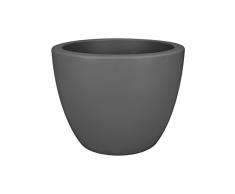 Elho Pure Soft Round Wheels 40 - Blumentopf - Anthrazit - Drinnen & Draußen - Ø 39 x H 30.4 cm