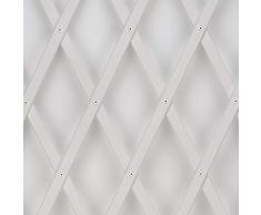Trepls Rankgitter ausziehbar aus PVC 1,00x3 m Bianco