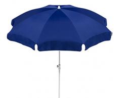 Dehner Gute Wahl Sonnenschirm Saturn, Ø 200 cm, Höhe 180 cm, Polyester, blau