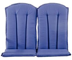 Ambientehome Auflage für Hochlehner, Stuhlkissen Stranda, 2-er Set, blau