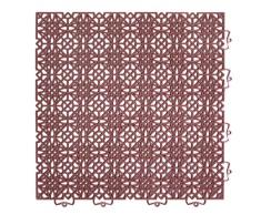 andiamo Kunststofffliese Bodenfliese Gartenfliese Terassenfliese Balkonfliese Innen- und Außenbereich Wasserdurchlässig wetterfest langlebig 38 x 38 cm, Set: 14 Fliesen 2 m², terra