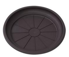 Hobby & Style 14775.0 Untersetzer für Blumentopf Rattan, Wenge, 36 x 36 x 5 cm