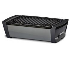 Enders 1364 Aurora raucharmer Tischgrill, mobiler Holzkohle-Grill, kleiner Grill, rauchfreier Tischgrill, Balkon-Grill, Picknick-Grill, Camping-Grill, Grill mit Belüftung, grey