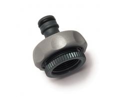 Rehau Comfort Hahnanschluss ; Für Anschluss an Wasserhähne mit 26,5 mm (G 3/4 Zoll) und 33,3 mm (1 Zoll) Gewinde ; Comfort Armatur ; Schlauchkupplung