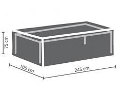 Perel Garden OCT240 Schutzhülle Für Gartentisch - Maximum 240 cm, Anthrazit, 245 x 105 x 75 cm