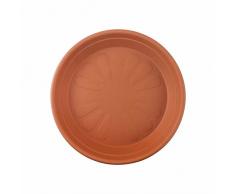 Elho Universal Untersetzer Rund 27 - Tonrot - Drinnen & Draußen - Ø 27 x H 4 cm