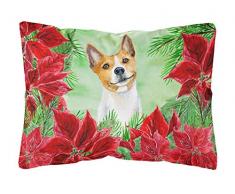 Carolines Treasures CK1340PW1216 Basenji Outdoor Canvas Kissen, Weihnachtsstern