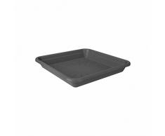 Elho Universal Untersetzer Viereckig 25 - Anthrazit - Drinnen & Draußen - L 25 x W 25 x H 3.7 cm