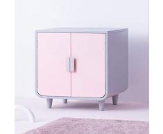 Staart ST-K100030 Staart Dyad Holz Katzenstreu-Box Katzentoilette Bett Zartrosa, Einheitsgröße, Chablis Rosa