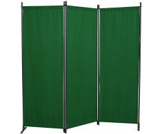 Angerer Paravent 3-tlg. PE-Gewebe grün, 630/006/01, 165 x 2 x 165 cm