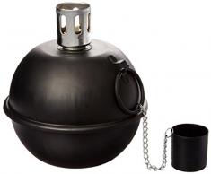 Esschert Design Öllampe, Taumelfackel, in schwarz, Größe S, ca. 14 cm x 14 cm x 15 cm