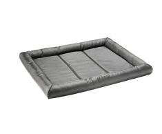 HUNTER Vermont Hundematte, Polyester, robust und schmutzabweisend, gepolstert, 90 x 60 cm, grau