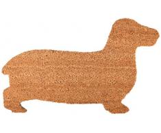Esschert Design RB213 Fußmatte in Hundeform, Kokosfaser, braun