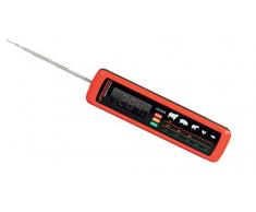 Rothenberger Industrial Grill-/ Fleischthermometer, Küchenthermometer, Haushaltsthermometer, Skala für optimale Garstufe, rot