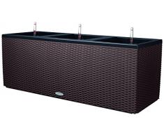 Lechuza TRIO Cottage 30 Pflanzgefäß mit Erd-Bewässerungs-System, Mokka, 100 x 32 x 34 cm