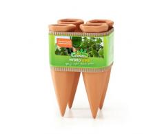 Bio Green Pflanzen Bewässerung Wine Tonkegel, terracotta/grün - für Wein Flaschen