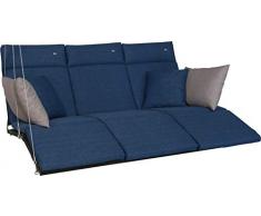 Angerer Relax Schaukelauflage Auflage für Hollywoodschaukel, blau