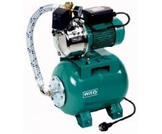 Wilo-Jet HWJ 20 L 203 Gartenpumpe mit 20L Membran-Druckbehälter, selbstansaugender Hauswasserautomat/Hauswasserwerk zur Wasserversorgung aus Brunnen, Zisternen, Regentonnen, 5000l/h, 4,2 bar, 750W