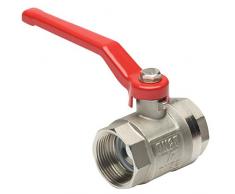 Meister Kugelhahn - 39,59 mm (1 1/4 Zoll) IG - Mit langem Stahlhebel & vollem Durchgang - Beidseitiges Innengewinde - Hochwertiges Messing / Absperrhahn für Wasserleitungen / Wasserhahn / 9922980