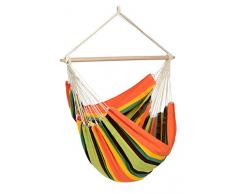 AMAZONAS XXXL Hängesessel in Übergröße Brasil Gigante Esmeralda handgefertigt in Brasilien mit Querstab aus Buchenholz 140 cm bis 200kg