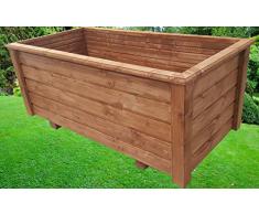 SchwibboLa Pflanzkasten Hochwertiger ClassiV lasiert Außenmaße 50 x 40 x 60 cm Blumenkasten Hochbeet Pflanztrog Nr. PK-1208-A47, Holz