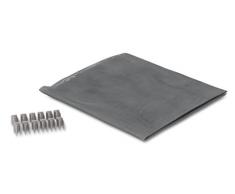 Windhager Lichtschachtabdeckung Gewebe aus Fiberglas inkl. Befestigungsklammern, Kellerschachtschutz, Schutzgitter für Kellerschacht, 60 x 135 cm, 03658