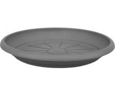 PP Plastic 031-16-13 Untersetzer Linda, Anthrazit, Durchmesser 16xH2,3 cm