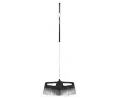 Fiskars Laubbesen mit extrem strapazierfähigen Zinken, Länge: 176,5 cm, Breite: 61,5 cm, Schwarz/Orange, Aluminium/Kunststoff, XXL, Xact, 1027036