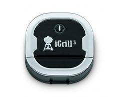 Weber iGrill 3 Thermometer, schwarz, 5,6 x 6,6 x 6,4cm, Grillthermometer, Grillassistent, Profigrillen, 7205