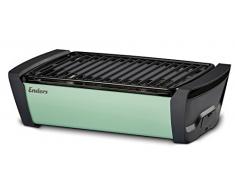 Enders 1360 Aurora raucharmer Tischgrill, mobiler Holzkohle-Grill, kleiner Grill, rauchfreier Tischgrill, Balkon-Grill, Picknick-Grill, Camping-Grill, Grill mit Belüftung, mint