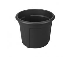 Elho Green Basics Kartoffeltopf 33 - Blumentopf - Lebhaft Schwarz - Draußen - Ø 32.3 x H 25.7 cm