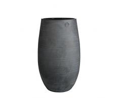 Mica decorations 143140 Vase, Elsie, 25 x 25 x 41 cm, grau