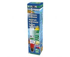 JBL Aräometer mit Thermometer plus Meßgefäß 6140800 Dichtemesser für Meerwasser Aquarien