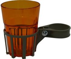 Angerer Getränkehalter für Hollywoodschaukel champagner, inkl. Becher orange, 972/0002